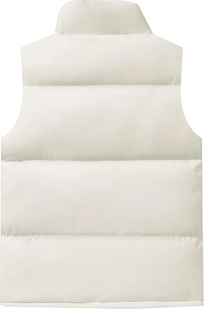 Жіноча жилетка FEOYA: тепла зимова жилетка без рукавів з кишенями, біла, розмір L