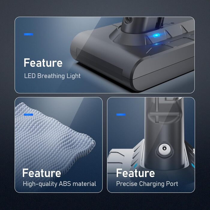 Акумулятор Keenstone 25.2V 6500mAh для пилососів Dyson V10 Animal, Absolute, Motörhead, Fluffy, Total Clean SV12 (замінник V7 6.5Ah)