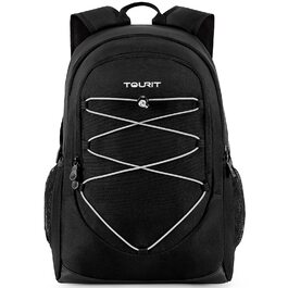 Рюкзак-холодильник TOURIT 25L, водонепроникний, ультралегкий для пікніка, кемпінгу, походів, барбекю (Чорний)