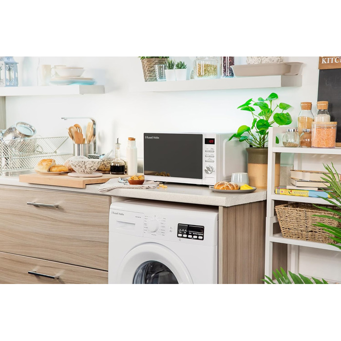Мікрохвильова піч Russell Hobbs RHM2079A, 20 л, 800 Вт, біла