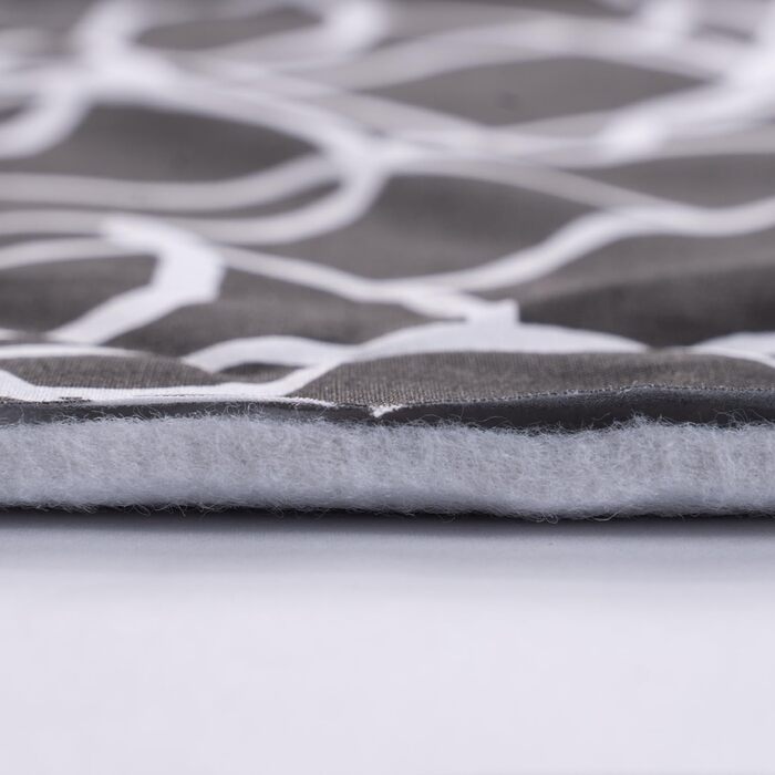 Чохол для прасувальної дошки Umiin, 115x35 см, еластичний, з бавовняним шаром та 6 мм повстяною підкладкою (Чорний & Білий)