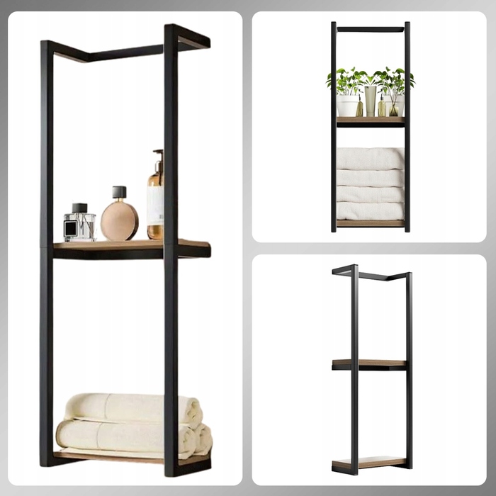 Двоярусний настінний рушникотримач для ванної кімнати, сучасний мінімалізм