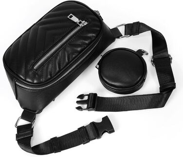 Жіночий гаманець UTO з PU шкіри, багатофункціональний на замку, клатч для телефону (1285, чорний)