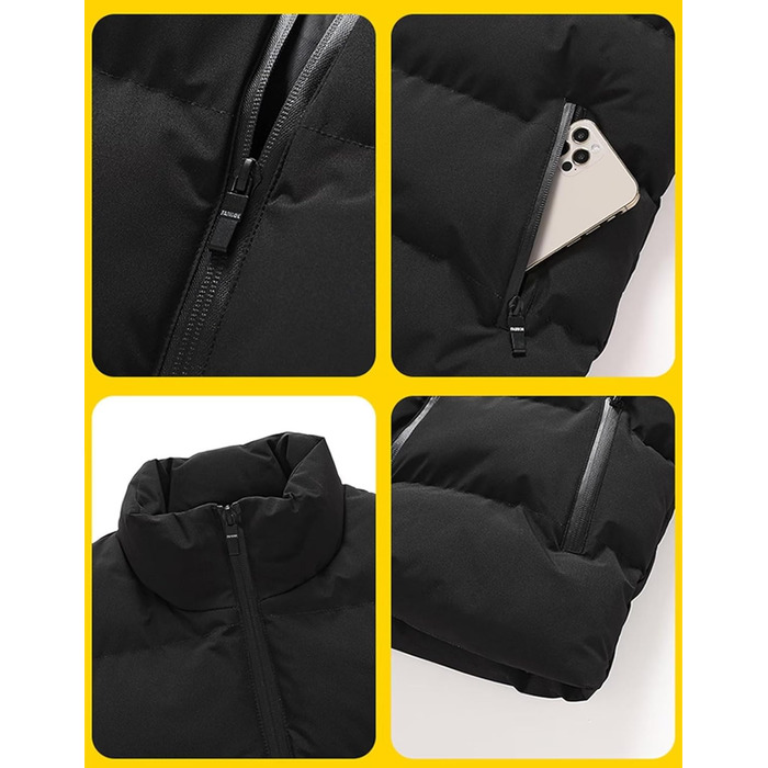 Чоловіча степкова жилетка-утеплювач з кишенями, безрукавка з капюшоном, червона жилетка з пухом для осені/зими, кемпінгу, подорожей та хайкінгу 3XL