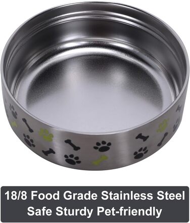 GiNT Ізольована пляшка для води з нержавіючої сталі для собак та людей, багаторазова поїлка-дозатор знімними мисками та сумкою, не протікає, для прогулянок, походів, кемпінгу, авто (темно-сірий)