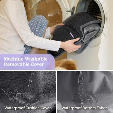 Автокрісло для собак Lesure - чорне, для маленьких собак, водовідштовхувальне, з поворотком для повідка