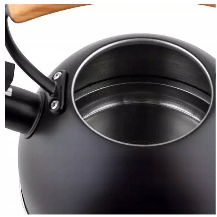 Класичний сталевий чайник Gerlach, 2,5 л, чорний