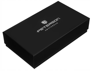 Чоловічий двосторонній шкіряний ремінь Peterson + 2 пряжки, 125 см