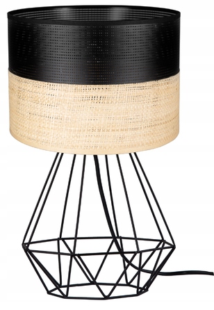 Стильна настільна нічна лампа з абажуром у стилі бохо: сучасний ротан та солома, Loft LED