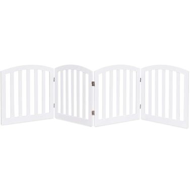 Захисне ґратка для собак та дітей Costway (4 панелі, білий) - 61 x 246 см