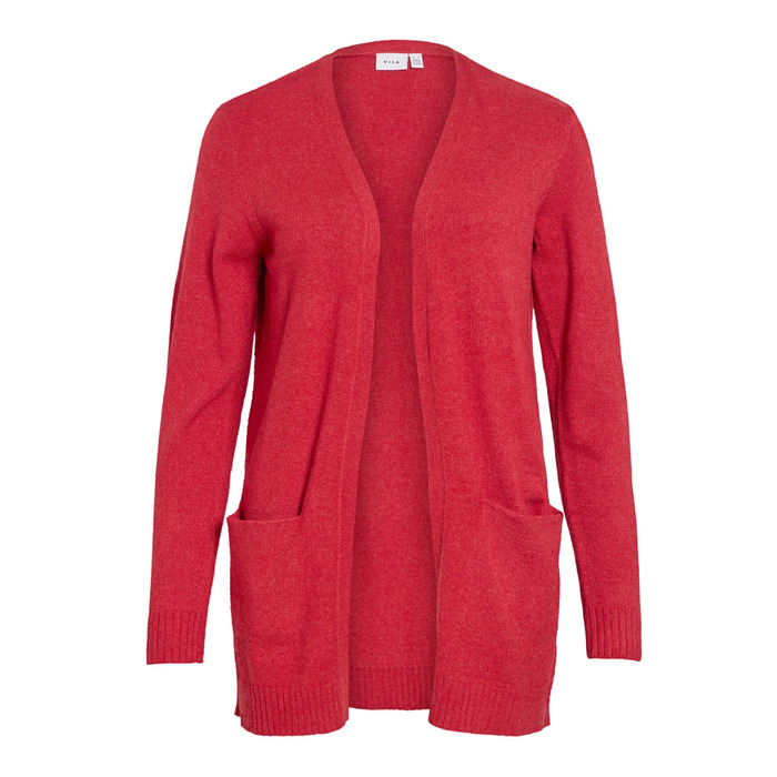 Кардиган Vila Feale VIRIL Basic Savvy Red1 (L) - жіночий в'язаний кардиган