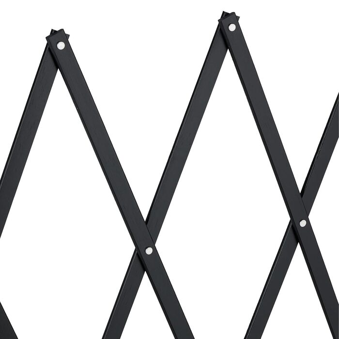 Захисний загороджувач для собак Relaxdays, висувний до 96 см, 48,5-60 см у висоту, чорний (XL)