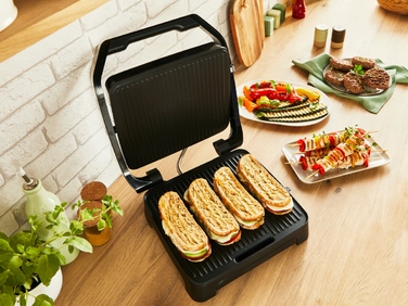 Електричний гриль 2в1 Tefal Inicio GC271D10 (2000 Вт) — сендвічниця та гриль для паніні