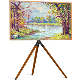 Підставка для телевізора на штативі, 114.3–165.1 см (45–65 дюймів), LED/LCD/OLED, поворотна, чорна