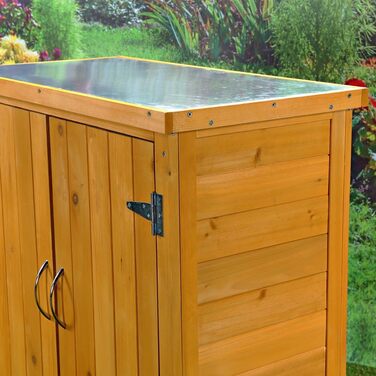 Garden/Tool Storage Cabinet with 2 Doors, 75 cm x 40 cm x 90 cm (W x D x H)