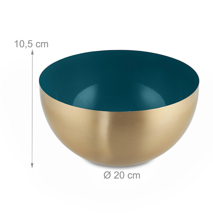 Relaxdays Two-tone stainless steel salad bowl