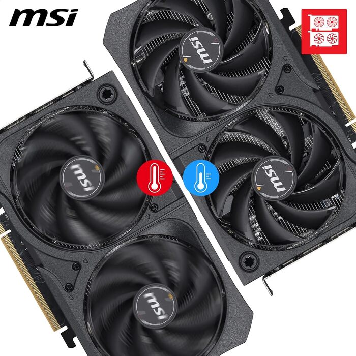 Відеокарта MSI GeForce RTX 5050 8G Shadow 2X OC - 8GB GDDR6, PCIe 5.0, 2602 MHz
