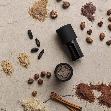 Мельниця для спецій Microplane Schwarz - для мускатного горіха, кориці, тонкої бобів, довгої перцю та інших сухих спецій