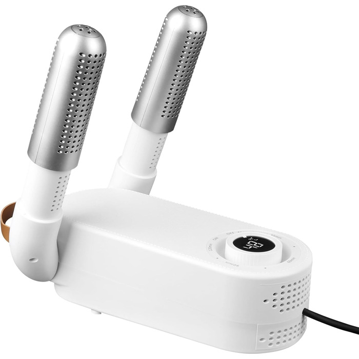 Електричний сушильник для взуття та рукавичок з таймером, 4 тримачі, складаний дизайн