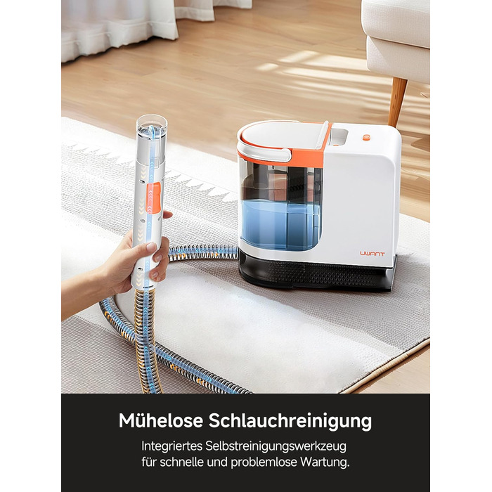 Uwant B300 Pro: Професійний очищувач меблів та килимів, 18000 Па, для диванів, килимів та матраців