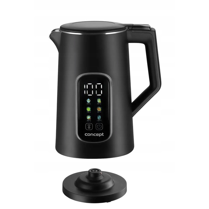 Електричний чайник Concept RK3385, 1850-2200 Вт, 1,7 л, чорний