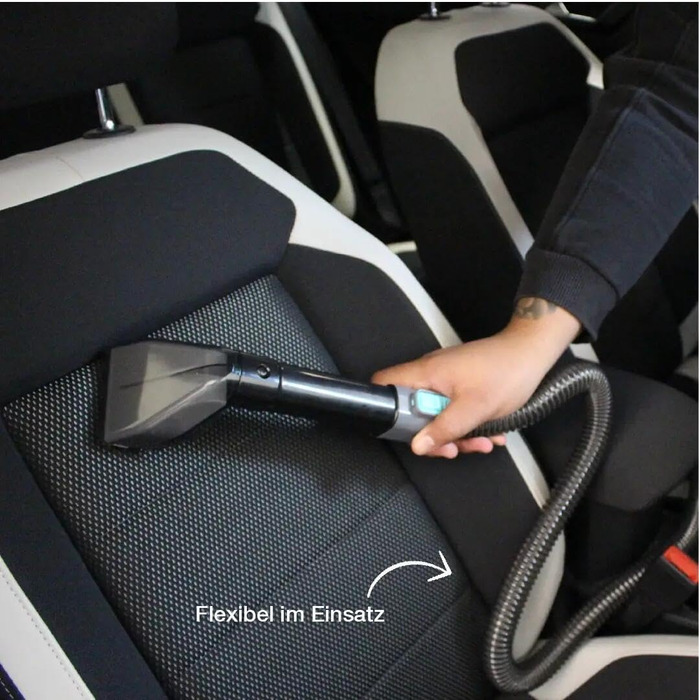 Вагзасув - очищувач плям для килимів, диванів, килимків, м'яких меблів, сходів, авто - потужний килимовий очищувач - пристрій для чищення м'яких меблів 650W, 1,4L, сірий/блакитний