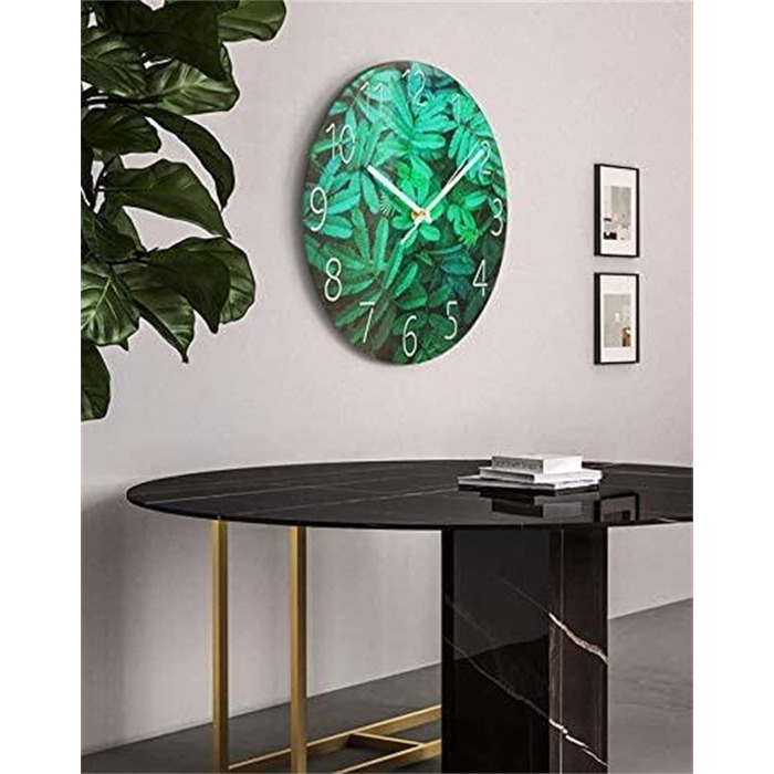 RAILONCH Silent Wall Clock Modern Design Wall Clock No Noise for Living Room, Kitchen, Office, and Bedroom (#07)
