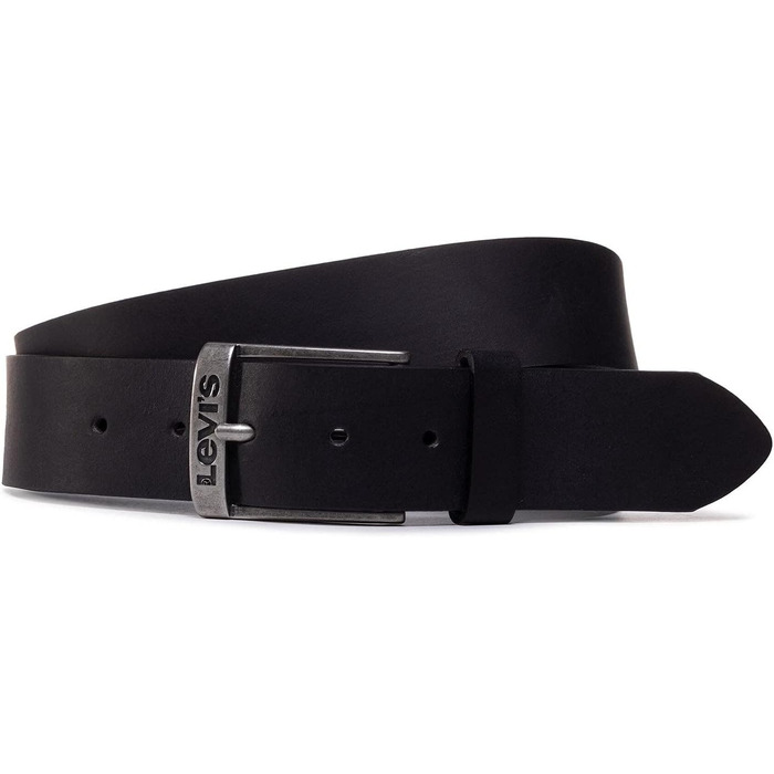 Чоловічий шкіряний ремінь Levi's New Duncan Regular Black, 115 см