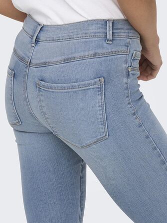 Джинси жіночі Only Skinny DNM NOOS блакитні, базові, стрітстайл (L / 32L, світло-синій денім)