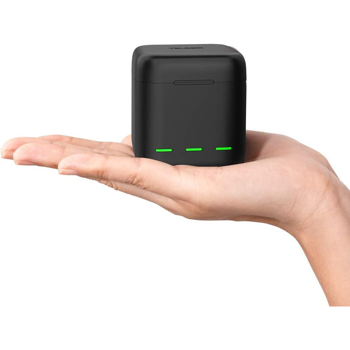 Акумулятори TELESIN Enduro 2 шт. з зарядним пристроєм для GoPro Hero 13 Black. Запасні акумулятори, сумісні з оригінальними, з швидкою зарядкою. Комплект: 2 акумулятори + 1 зарядний пристрій