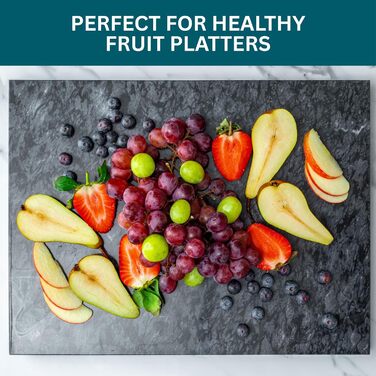 Обрізний дошка Homiu з мармуровим ефектом, 40 x 30 см, термостійка, антиковзна, чорна