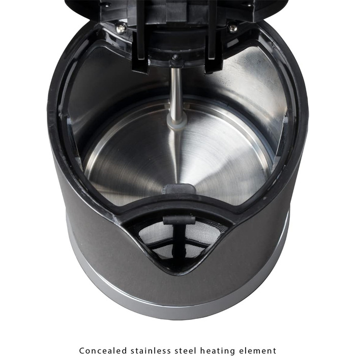 Електричний чайник Clatronic WK 3837: скляний, 1.7 л, BPA free, з підсвічуванням, для дому