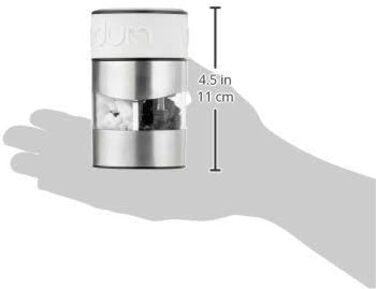 Млин для солі та перцю Bodum TWIN, керамічний механізм, силіконова ручка, 12 см, кремовий