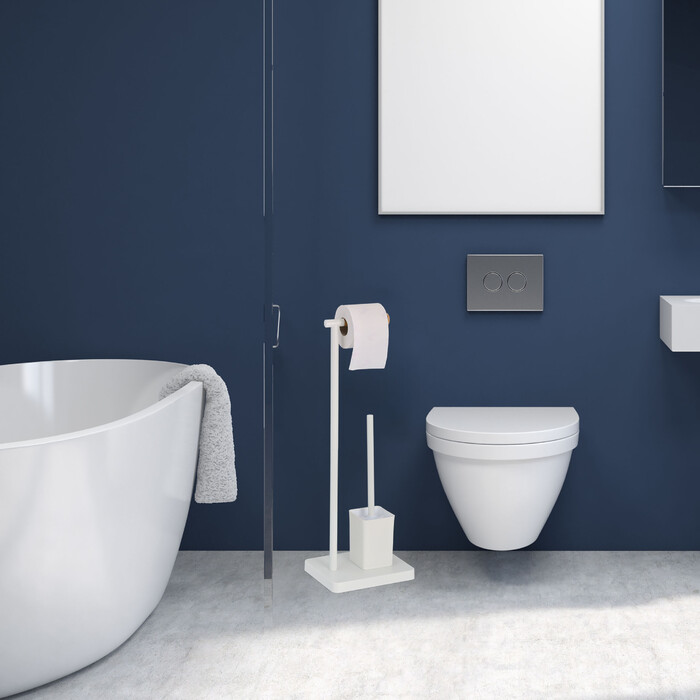 Relaxdays Toilet Set with 2 Replacement Brush Heads