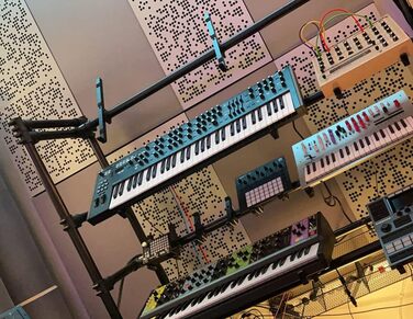 Акустичні панелі Bluetone Acoustics Binary AbFuser — звукопоглинаючі та дифузійні панелі для домашнього кінотеатру, студії та вітальні (100x50x10 см, колір Ecru)