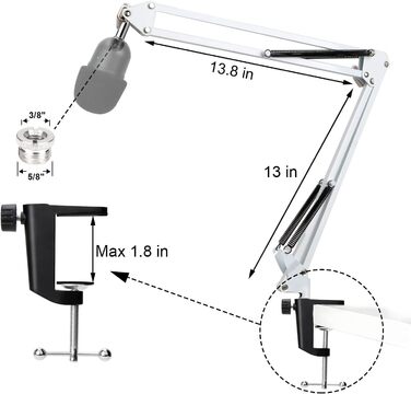 Тримач мікрофона YOUSHARES для Razer Seiren Mini/V3 Mini - професійний кріплення з поп-фільтром для геймінгу, стрімінгу та подкастингу