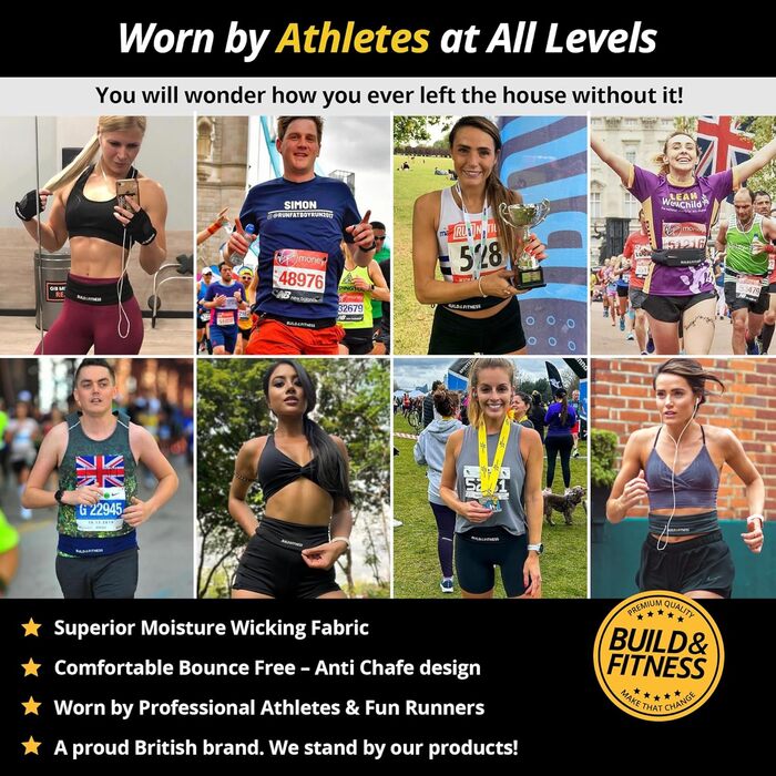 Пояс-підтримка для стегон та тазу з кишенею, кріплення для телефону, кишеня для зберігання, підходить для iPhone, Samsung, чорний/бежевий (L)