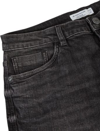 Джинси чоловічі TOM TAILOR Marvin Straight Fit, еластичні, блакитні/чорні, розміри 30-42