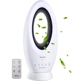 Echos® Турбовентилятор 2-в-1: акумуляторний, підлоговий та настільний з пультом керування. Тиха робота, осциляція, LED-підсвітка.