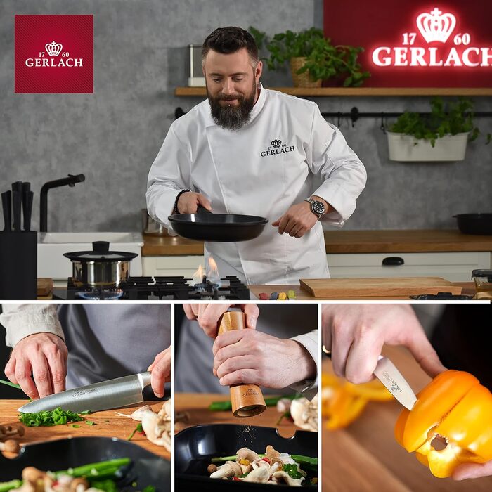 Млинцева сковорода Gerlach Harmony Classic 26 см з антипригарним покриттям для індукційних, газових, електричних та керамічних плит