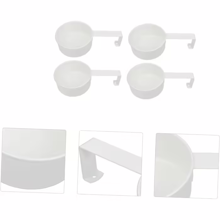 Cabilock Stainless Steel Measuring Spoon Set 4pc Kids Dishware Set Portable Scoops for Coffee