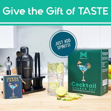Mixology Bartender Set with Stand - Complete Cocktail Making Kit