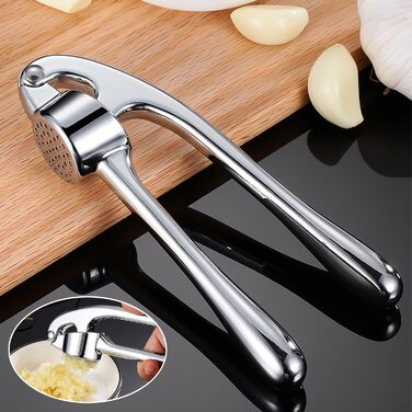 Пресс для часнику з нержавіючої сталі, для миття в посудомийній машині, професійний прес для часнику, кухонний аксесуар
