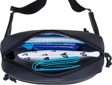 Сумка на пояс Wimmerl: водонепроникна, унісекс, чорна, з ключницею