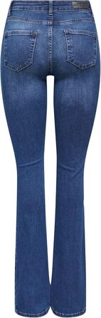 Джинси жіночі ONLY Onlblush Mid Flared Denim Tai021 Noos, темно-синій денім, розмір M / 30L