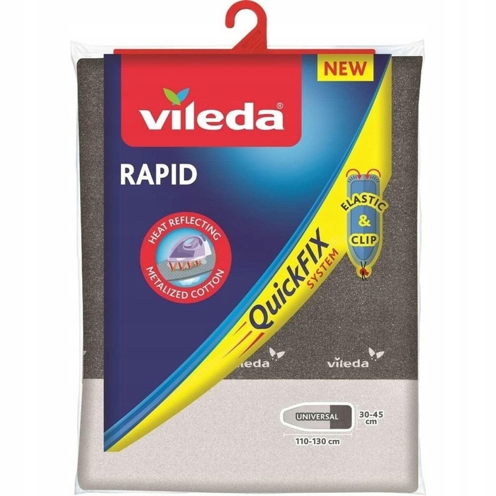 Металізований чохол для прасувальної дошки Vileda Rapid, 130x45 см