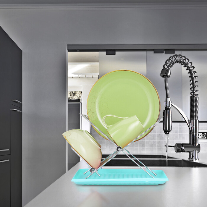 Relaxdays Dish Drainer with Catch Basin