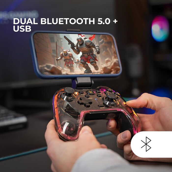 Кермо Mars Gaming MWH-RSX для симуляторів перегонів з Force Feedback та 12-ти ступінчатою H-подібною коробкою передач, комплект з 3 педалями та 14 програмованими кнопками (MGPBT2)