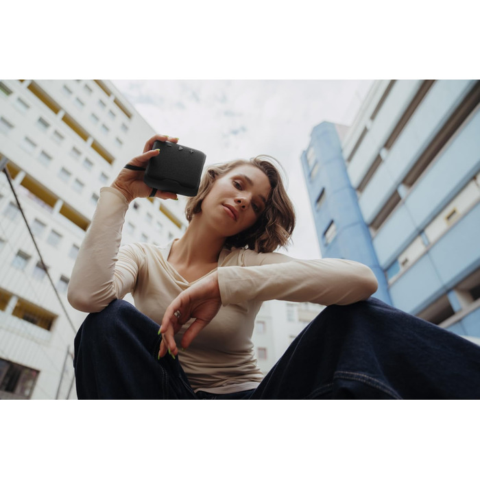Teufel BOOMSTER GO: Портативна Bluetooth колонка, водонепроникна (IPX7), чорний колір