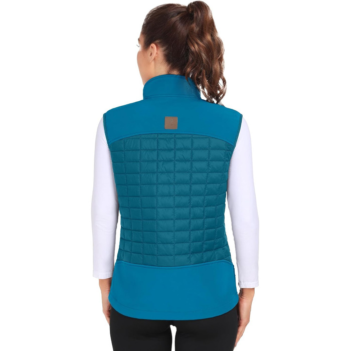 Жіноча тепла куртка Little Donkey Andy Leichte Puffer Wete для активного відпочинку: походи, біг, повсякденне носіння (XS, яскраво-блакитний)